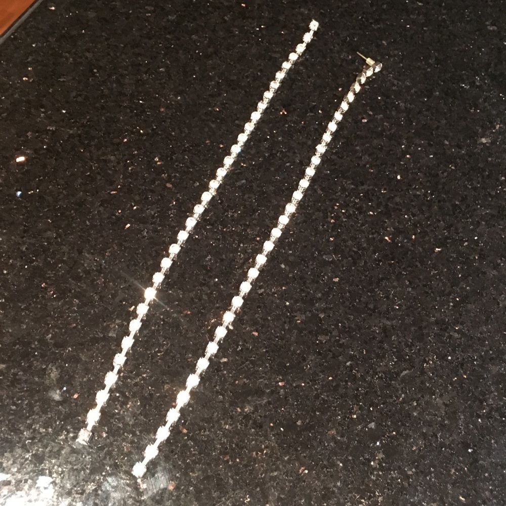 Long Rhinestone Earrings